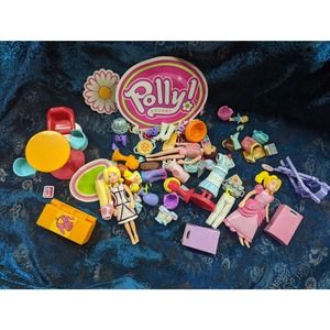 Polly Pocket Mixed Doll Clothing and Furniture Lot